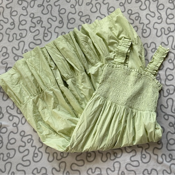 Abercrombie Smocked Bodice Easy Maxi Dress - Picture 1 of 8